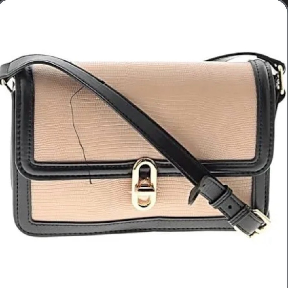 Chic Black and Tan Crossbody Bag